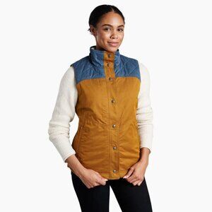 NWOT Kuhl Celeste Lined Vest - Gold - Small